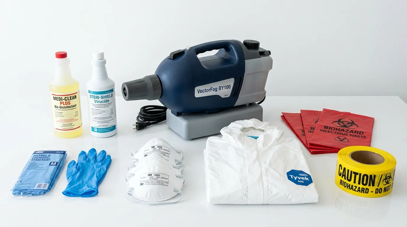 Professional biohazard remediation crew working in Holly Hill